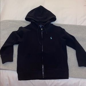 Gently used Ralph Lauren 3/4 sleeve zip up